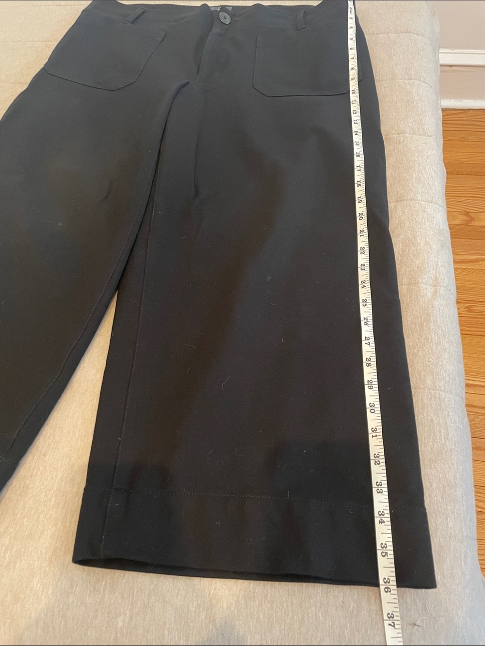 Anthropologie Maeve The Colette Ponte Black Wide-Leg Pants 18W - Picture 7 of 8